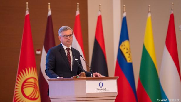 Finanzminister Brunner leitete die diesjährige EBRD-Jahrestagung