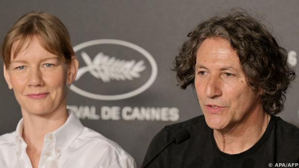 Sandra Hüller und Jonathan Glazer in Cannes