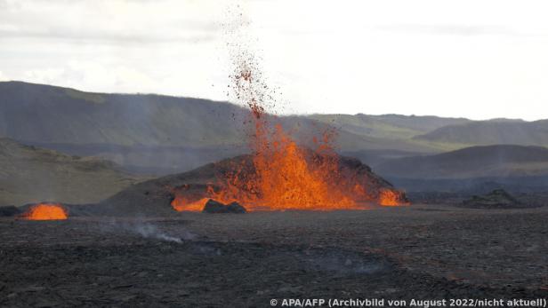 Vulkansausbruche nahe Reykjavik (Themenbild)