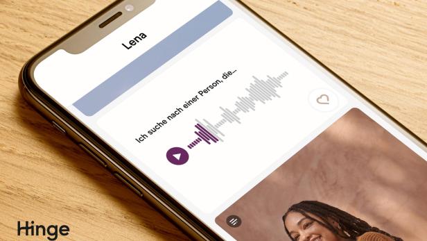 Sprachnachrichten auf einem Hinge-Profil