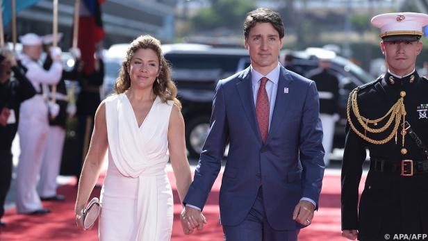 Kanadas Premier Justin Trudeau und Ehefrau Sophie Grégoire Trudeau