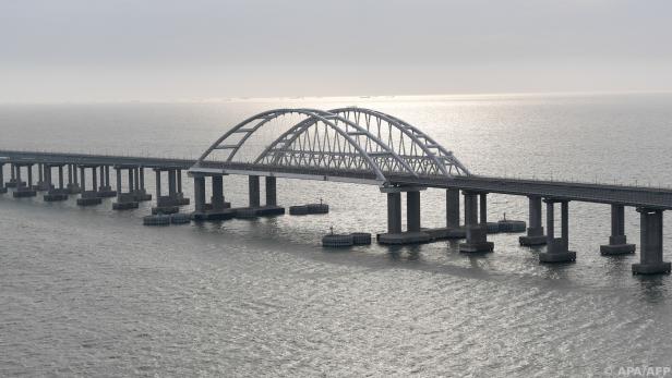 Der Verkehr auf der Krim-Brücke wurde unterbrochen (Archiv-Bild)