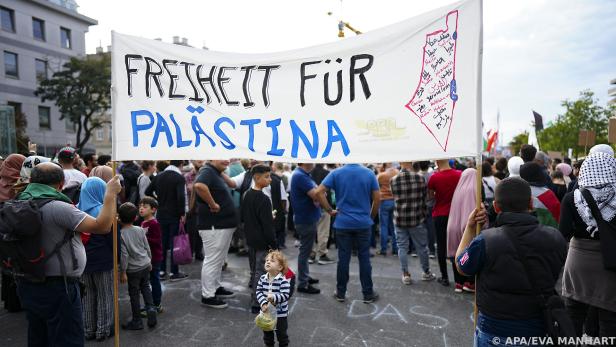 Kein Platz für Israel bei Pro-Palästina-Demo in Wien