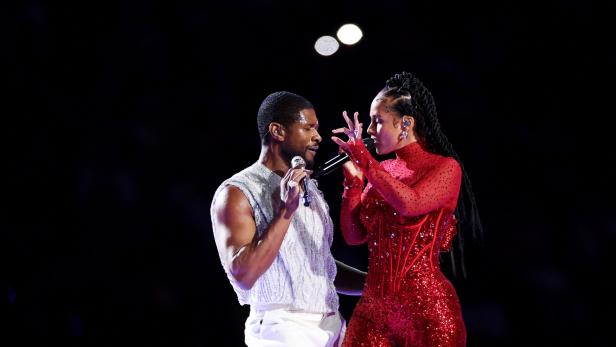 Usher im Duett mit Alicia Keys