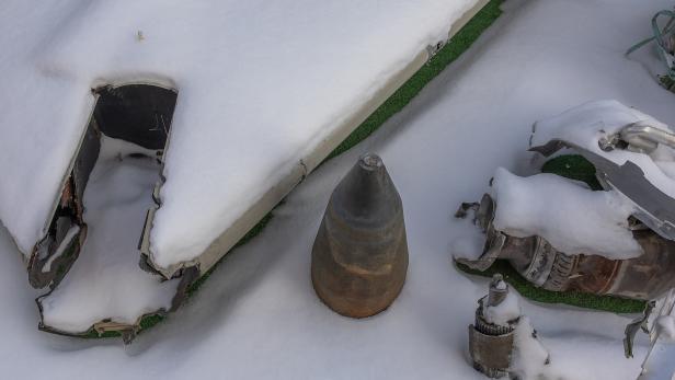 Reste einer iranischen Shahed-Drohne in der Ukraine (Archivbild)