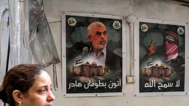 Hamas-Chef sonst nur auf Plakaten zu sehen