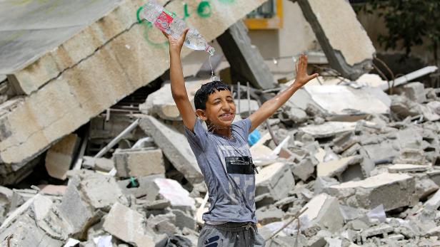 Bombenschäden im Gazastreifen