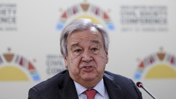 Guterres zutiefst betrübt