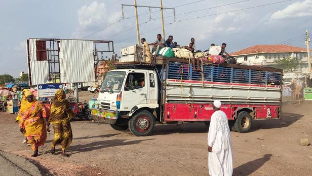 Flucht vor Kämpfen in Singa im Südosten des Sudan