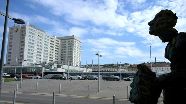 Das Heumarkt-Areal mit dem Hotel Intercontinental in seinem aktuellen Zustand