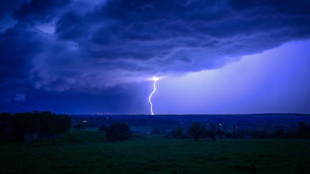 Gewitter über Frankreich