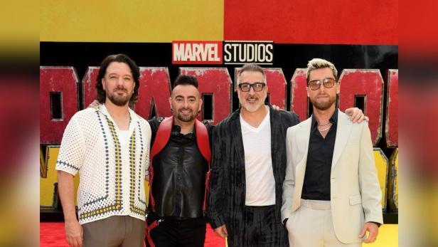 Bei der Premierenfeier von "Deadpool & Wolverine" zeigten sich vier Mitglieder von *NSYNC auf dem roten Teppich. 