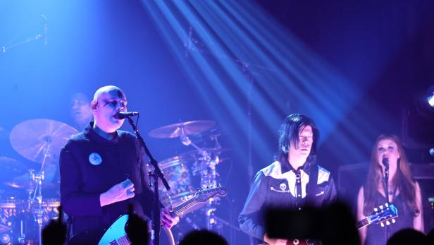 Die Smashing Pumpkins 2022 bei einem Auftritt in New York