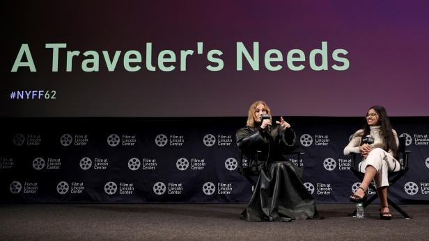 Huppert bei der Präsentation von "A Traveler's Needs" in New York