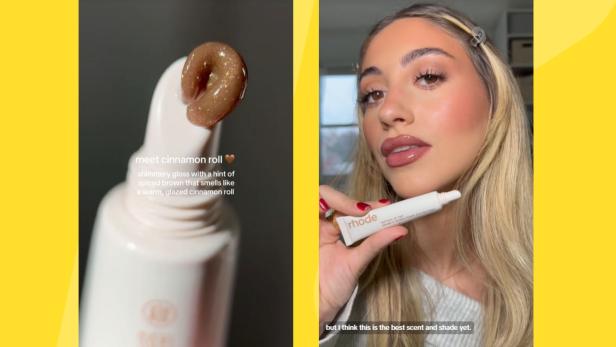 TikTok-Hype um Hailey Biebers Rhode Lipgloss Cinnamon Roll