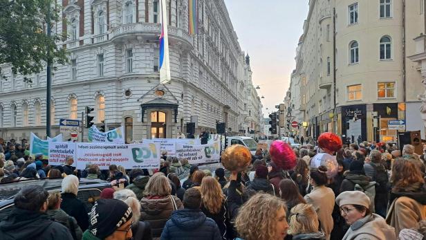 Vergangenen Herbst wurde vor der Bildungsdirektion protestiert