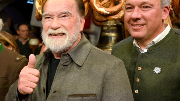 Arnold Schwarzenegger eröffnete auch heuer wieder die Weißwurstparty