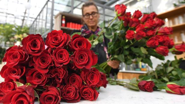 Blumen sind stets ein Verkaufsschlager zum Valentinstag