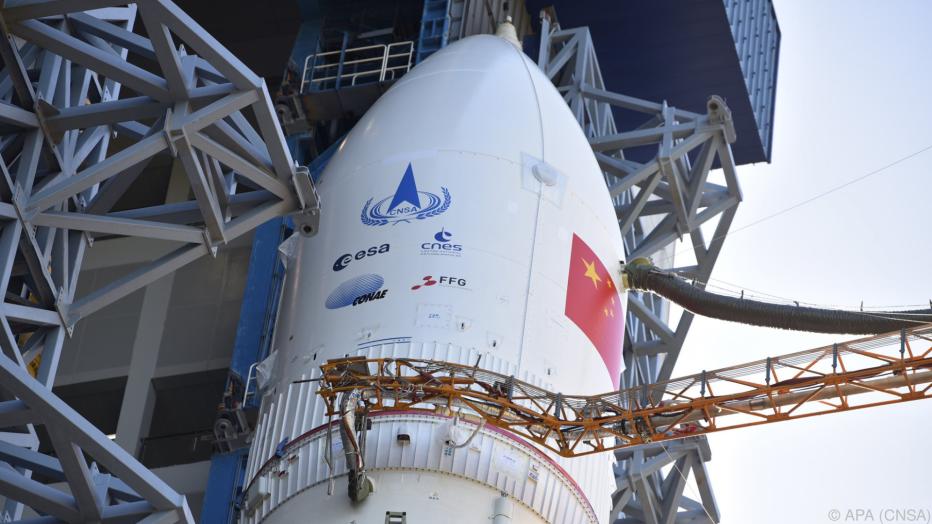 China startete Rakete für seine erste Landung auf dem Mars